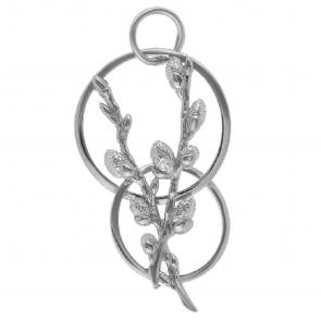 Подвеска из черненого серебра Иордань Б-П-373 Верба фото